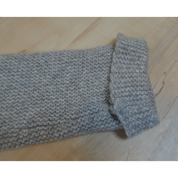 Sam Edelman Women M Cardigan Sweater Knit Open Front Gray Wool Blend - Picture 3 of 6